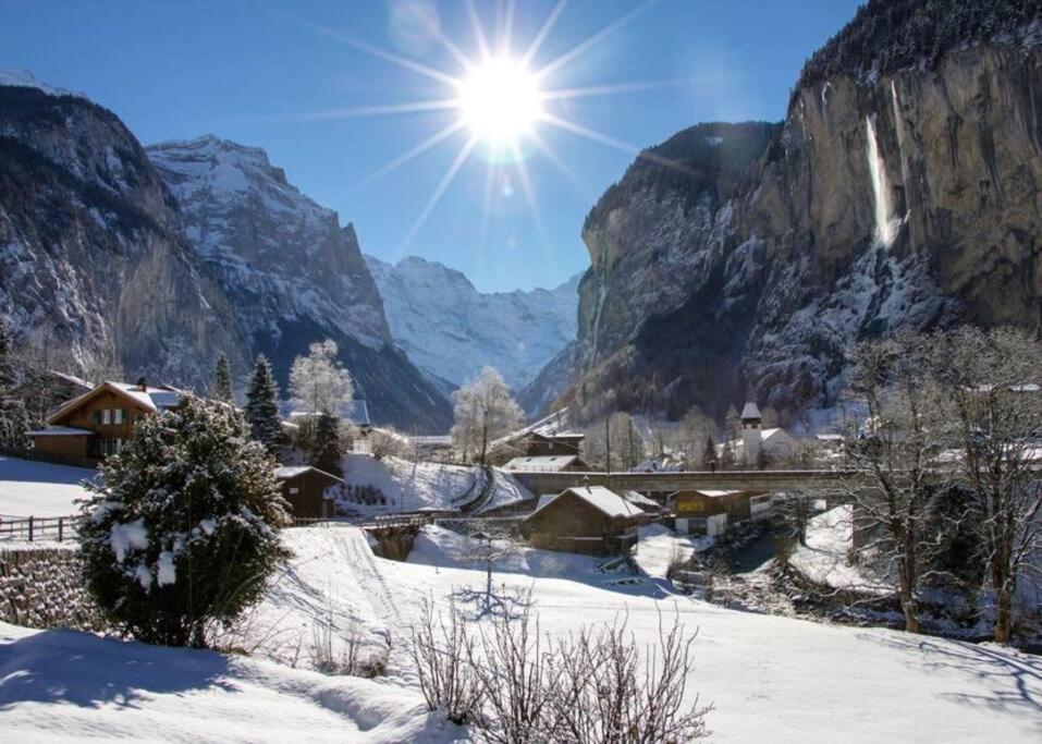 Chalet Maithili Lauterbrunnen -152-Year-Old Majestic Chalet Eksteriør billede