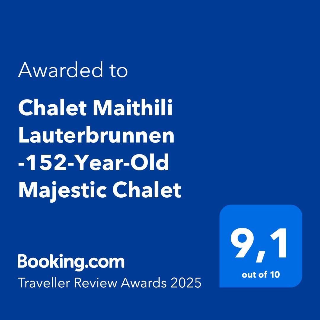 Chalet Maithili Lauterbrunnen -152-Year-Old Majestic Chalet Eksteriør billede